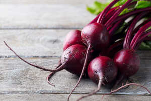beetroot on a wooden work surface