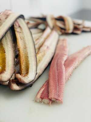 filleted devon eels